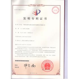 Invention patent certificate 1